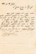 Lettre en hébreu envoyée de Tinghir à Moshé Bensimhon